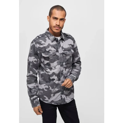 Imagen de Brandit Vintage Camisa, Hombre, Talla: 4XL, Grey camouflage