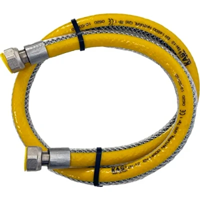 Imagen de VITROKITCHEN FLEXIBLE.H H Tubo Flexible Gas UNE EN14800, 1/2&quot;Hembra Hembra 1 metro