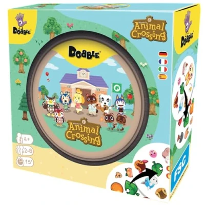Imagen de Asmodee Dobble Animal Crossing Juego de Cartas Observación y Velocidad para Niños Adultos Mesa 15 Minutos Juego, A Partir 4 años, 2 8 Jugadores