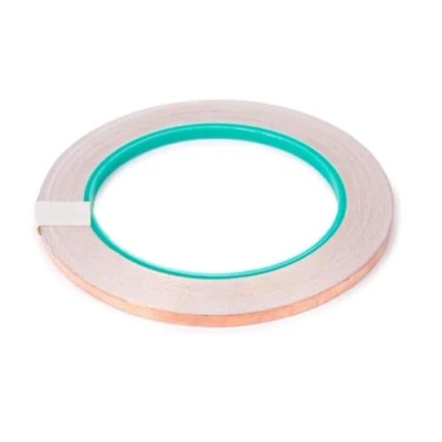 Imagen de Velleman Lámina de cobre, autoadhesiva, proporciona protección contra interferencias electromagnéticas (EMI), 5 mm x 25 m