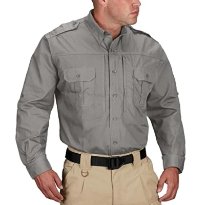Imagen de Propper Camisa táctica de Manga Larga para Hombre, Color Caqui, Talla Grande
