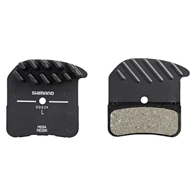 Imagen de SHIMANO Bph03arf Cuscinetti a Disco H03A e molla, posteriore in lega con alette di raffreddamento, Resina, Unisex Adulto, Nero, Coppia