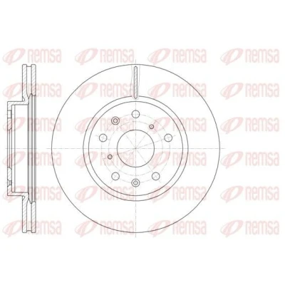 Imagen de REMSA 61018.10 Disco de freno Eje delantero 280, 280 22 5 ventilado SUZUKI: SX4 I Hatchback, FIAT: Sedici