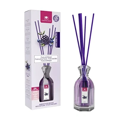 Imagen de CRISTALINAS Ambientador Mikado 100% Puro Larga Duración 12 Semanas 90ml 0% Alcohol (Frutos del Bosque, 90ml)