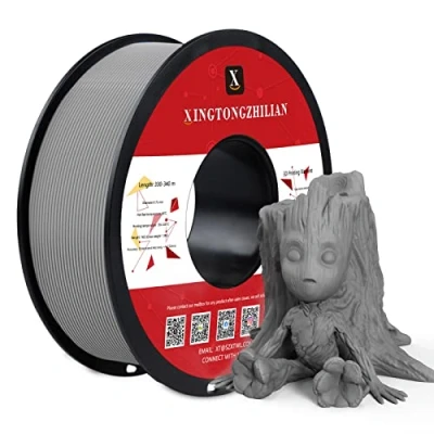 Imagen de Filamento para impresora 3D PETG+, PETG+ 1.75mm, Precisión dimensional +/ 0.02mm, Carrete de 1kg impresión impresoras 3D,Gris