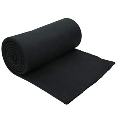 Imagen de Betz Manta Polar Lujosa tamaño 130x170 cm Calidad 180 g/m² Fleece Blanket Sofa Forro de Color Negro