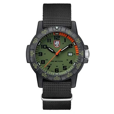 Imagen de Luminox Leatherback Sea Turtle Giant XS.0337 Reloj Caballero 44mm de Buceo en Negro/Verde Función Fecha 100m Water Resistant