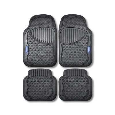 Imagen de Goodyear GOD9020 Juego de alfombrillas suelo PVC delante y detrás negro Ajuste universal norauto, oscaro, mister auto