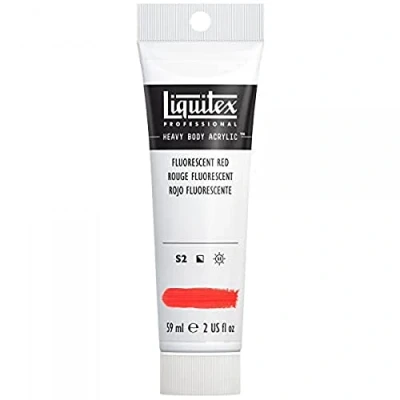 Imagen de Liquitex Acrílico Heavy Body pintura acrílica para bellas artes de cuerpo espeso calidad profesional, color rojo fluorescente 59 ml
