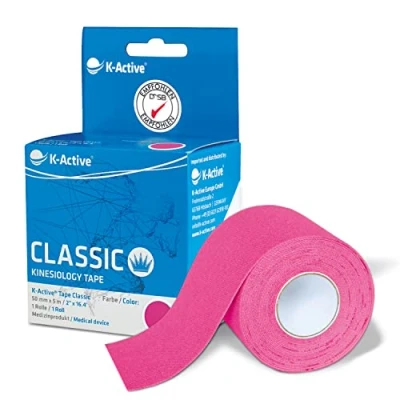 Imagen de Rehab europa QA 00459/RS 1 rollo kinesiotape vendaje k active rosa 5cmx5m