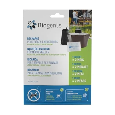 Imagen de Biogents Sweetscent Atrayente para mosquitos I pack de 3 atrae mosquito tigre asiático y dengue en la trampa BG Mosquitaire compatible con otras trampas