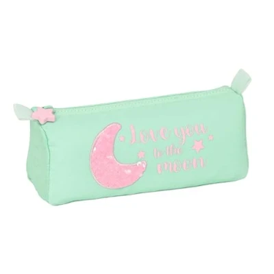 Imagen de Safta BLACKFIT8 MOON Portatodo, Tejido Reciclable, Estuche Infantil, Niño, Ideal para Niños en Edad Escolar, Cómodo y Versátil, Calidad Resistencia, 21x7x8 cm, Color Verde