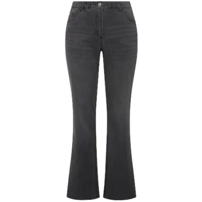 Imagen de Ulla Popken Bootcut Jeans, Pantalones Mujer, Vaquero Gris Claro, 38W / 34L