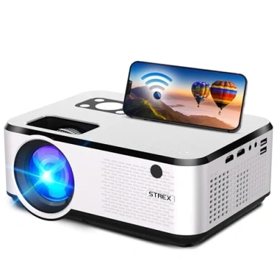Imagen de Strex Beamer Entrada total Full HD 7000 lúmenes Streamen Vanaf Je Telefoon Met WiFi Mini (SP64)