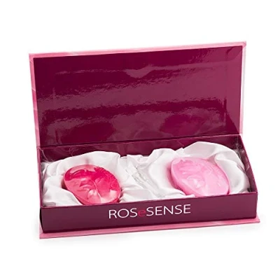 Imagen de Rose of Bulgaria Gift Set Two Handmade Soaps 2x45g and Eau De Perfume 2.1ml in Luxurious Box by Bio Fresh