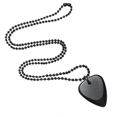 Imagen de Fusion Tones FUS BLKAN NK Púa de guitarra para collar, color negro