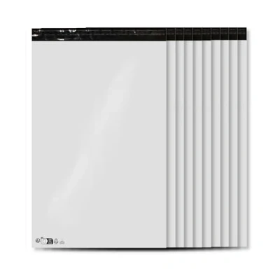 Imagen de 10 opacos sobres de plástico blanco 450 x 550 mm, los anuncios publicitarios inviolables e impermeables