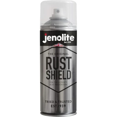 Imagen de JENOLITE Rust Shield Laca Transparente Antióxido Spray 400ml Protección contra Óxido para Coches, Motos, Ornamentos, Metal y Pintura Resistente al Calor +180C a la Intemperie