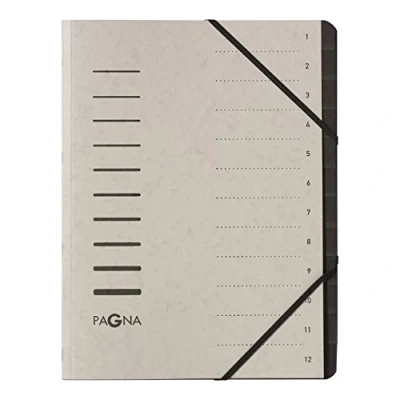 Imagen de Pagna Carpeta clasificadora, 7 compartimentos, color gris claro