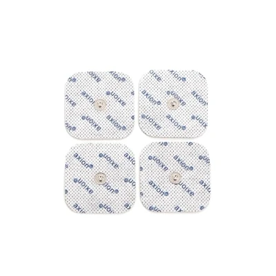 Imagen de 4 Electrodos de 5x5cm axion para TENS y EMS Compatibles con su aparato COMPEX autoadhesivos, parches, pads, varios usos Electroestimulación