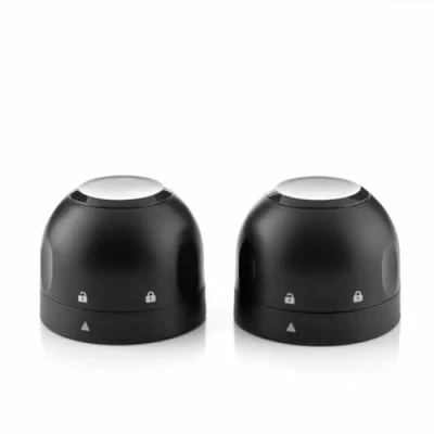 Imagen de InnovaGoods® Set de tapones para Botellas Champán, botellas, tapa botella vino reutilizables Cava, Prosecco, Tapón Champán 2uds Negro