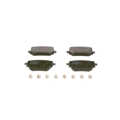 Imagen de BOSCH 0 986 424 890 Juego de pastillas freno Low Metallic Chapa antichirridos, con instrucciones montaje muelle MERCEDES BENZ: Clase A