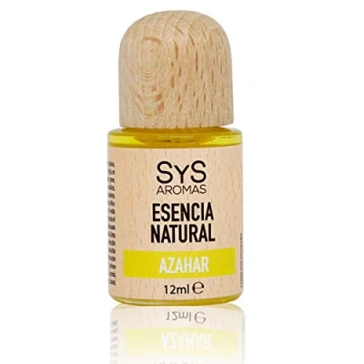 Imagen de Esencia Natural de azahar SYS Aromas 12 ml para Quemador Esencias, ambientadores Hogar, Fragancias Humidificadores no Hidrosolubles, Esencias Velas, Aceite