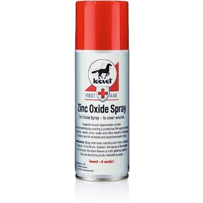 Imagen de Leovet Suero de ranilla Spray óxido Zinc para Caballos 200 ml Cubrir heridas áreas Piel Muy exigidas y sensibles Conforme ADMR, sin Tiempo Espera con