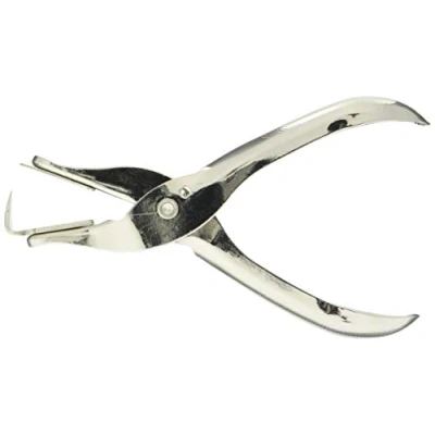 Imagen de Alevar Sacapuntas con pinza de metal cromado mango antideslizante, color plateado, paquete 1 unidad