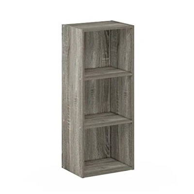 Imagen de Furinno Luder Biblioteca Estante de Almacenaje Cubitos à 3 Pisos, Roble Francés