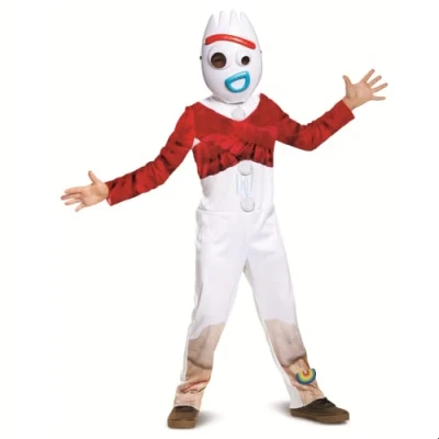 Imagen de Disguise Disney Pixar Forky Toy Story 4 Disfraz blanco, mediano (8 10)