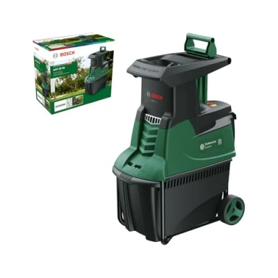 Imagen de Bosch Home and Garden desmenuzadora de jardín con turbina AXT 25 TC (2500 W; Apta para Madera y residuos Duros jardín; Caja Recogida integrada 53 L; en Embalaje cartón)