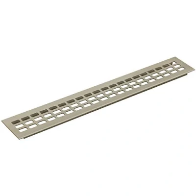 Imagen de vasalat Rejilla de ventilación Luftgitter 400 x 80, AL Titan EReffekt, aluminio, efecto acero inoxidable, 80 mm