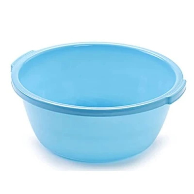 Imagen de AC Barreño Redondo con Asas Capacidad de 5 litros Fabricado en Polipropileno Apto Uso Alimentario para Lavabo, Fregadero y Bañera Color Azul