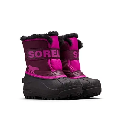 Imagen de Sorel Snow Commander Boot, Botas de Invierno Unisex niños, Purple Dahlia Groovy Pink 2023, 30 EU