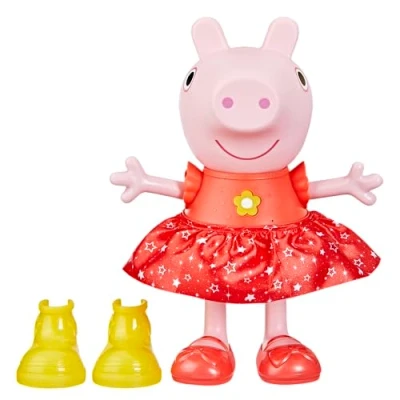 Imagen de Peppa Pig, Muñeca La Fiesta de Charcos Barro Versión Francesa, Rosa