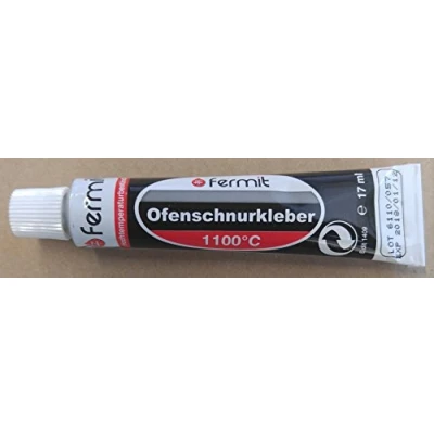 Imagen de Sellador de pegamento para horno, alta temperatura, sellado 1100 C, Fermit 1 hasta 5 tubos, 17 ml (1 tubo ml)