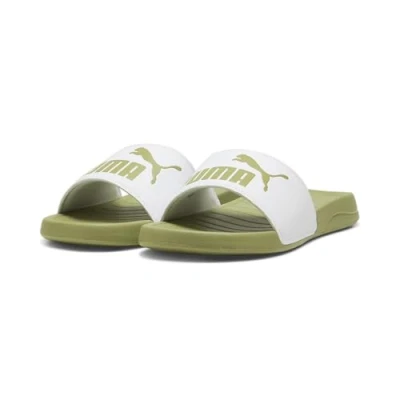Imagen de Puma Popcat Unisex Chanclas de baño, Talla: 39, White calming green Zapatos
