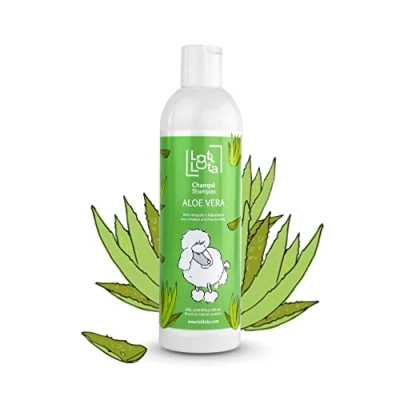 Imagen de LOTI LOTA Champú Aloe Vera 500 ml Apto para Todo Tipo de Razas y Pelo Espercial Pieles con Irritaciones pH Neutro Uso frecuente