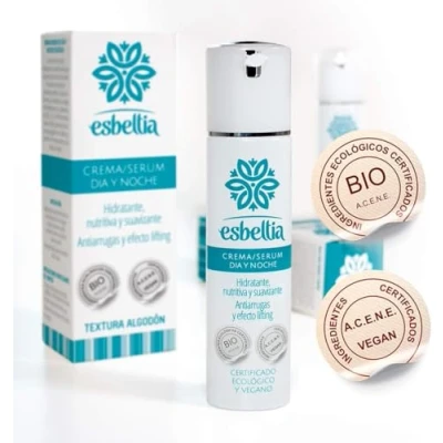 Imagen de Esbeltia Bio Cosmetics Crema Acido Hialuronico con 50% de Principio Activo 75ml Antiarrugas hecha Aloe Vera y Aceite Caléndula Ecologica Unica