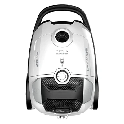 Imagen de TESLA Aspirador BG400W con Bolsa, 700W, Depósito 3L, Filtro HEPA Lavable, Radio de Trabajo 10m, Blanco