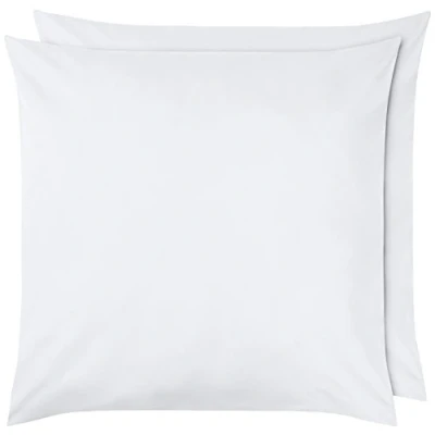 Imagen de Amazon Basics Microfibra Funda de Almohada, Paquete 2, 80 x cm, Blanco Brillante