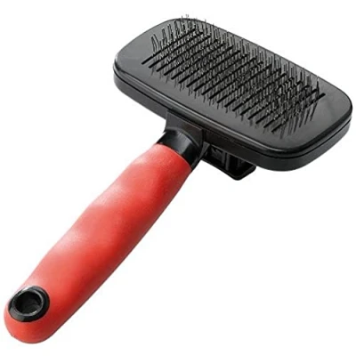 Imagen de Feplast 85955899 Carda para Perros y Gatos Gro 5955, Ideal Animales de Pelo Medio Largo, 16.3 x 9.7 5.6 Cm
