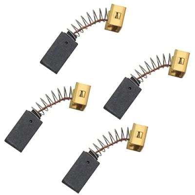 Imagen de 4 cepillos de carbono para amoladora angular con corte automático compatibles Black &amp; Decker CD110 CD115 KG900 KG915 AST15