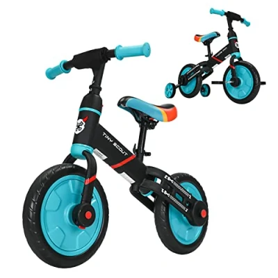 Imagen de UBRAVOO Tiny Scout Bicicleta de Equilibrio para niños 3 4 5 años,Bicicleta Infantil en 1 a Partir años con Ruedas y Pedales,Cuadro Deportivo,Ruedas 28 cm,sillín Regulable Altura