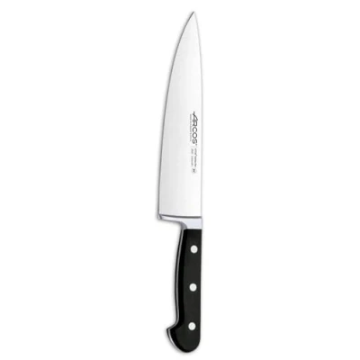 Imagen de Arcos Serie Clasica Cuchillo Cocinero Hoja de Acero Inoxidable Forjado Nitrum 210 mm Mando Polioximetileno (Pom) Color Negro