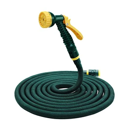 Imagen de HERZO Manguera de Jardín mágica expandible flexible con pistola riego multifuncional 7 configuraciones (50)