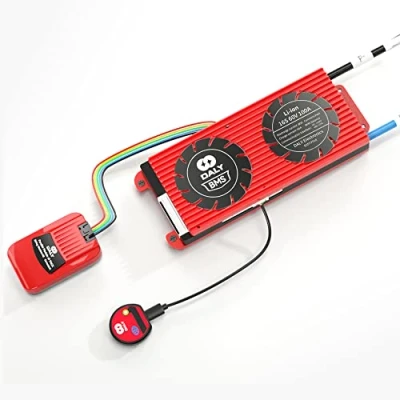 Imagen de DALY Smart BMS 16S 60V 100A Li ion Módulo paralelo 1A con UART RS485 PUEDE Bluetooth Parámetro Revisión en tiempo real y restablecimiento para clasificado 3.7V Litio Power Bank Almacenamiento EV