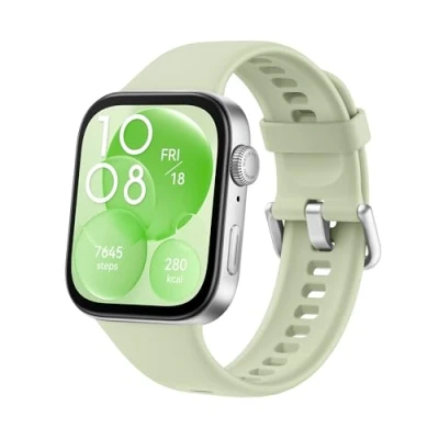Imagen de HUAWEI Watch FIT 3, Pantalla AMOLED de 1.82 Pulgadas, Diseño Ultrafino, Llamadas por Bluetooth, hasta 10 días batería, Compatible con Android &amp; iOS, Verde