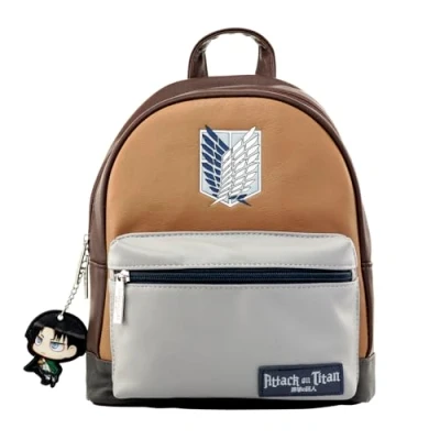 Imagen de Pyramid International Mochila de moda una pieza (LUFFY), piel sintética lujo, forro único, accesorio cremallera a juego, bolsillos interiores y exteriores, duradera ligera, imprescindible